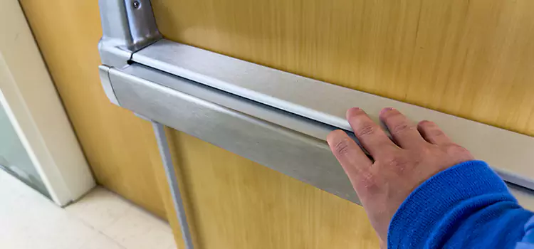 Installing a Push Bar on a Door Lumberton